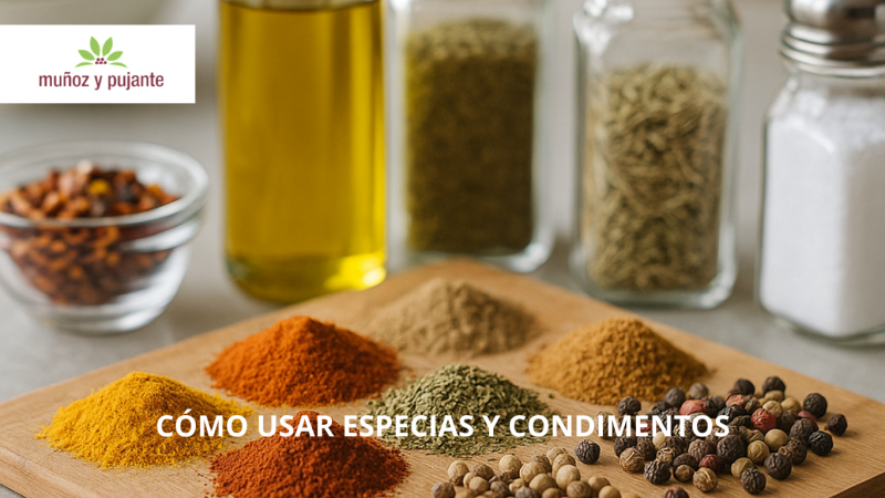Cómo usar especias y condimentos para mejorar tus platos