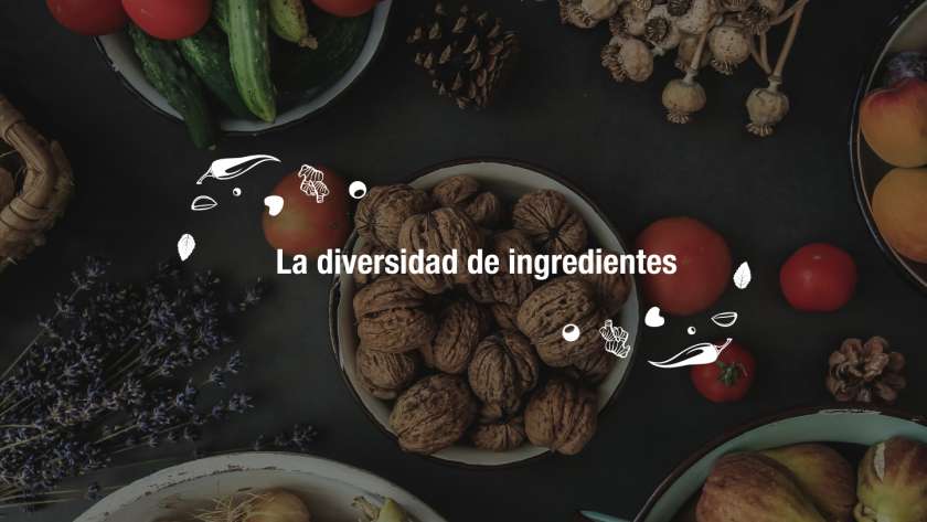 Diversidad de ingredientes